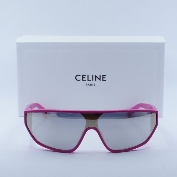 FINAL PRICE NEW CELINE CL40195I 75C PINK SILVER SUNGLASSES - Picture 2 of 11